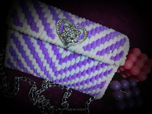 Lavender Fluff Purse